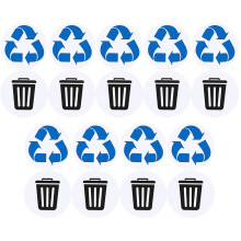 3 Sets Trash Can Recycle Stickers Waste Sorting Decals
