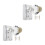 4 Pcs Shower Head Holder Adhesive Wall Mount Bracket 7