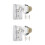 4 Pcs Shower Head Holder Adhesive Wall Mount Bracket 5