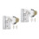 4 Pcs Shower Head Holder Adhesive Wall Mount Bracket 2