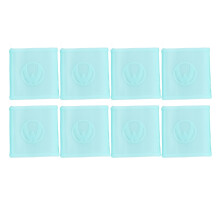 8 Pcs Silicone Sleeves Elastic Support For Exercise Sky Blue M