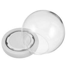 2St Ronde Glazen Display Dome Met Eva Bevestiging Voor Thuisdecoratie