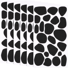 36 Sheets Black Felt Stickers For Diy Crafts And Children Toys