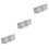 3Pcs LED Large Screen Digital Alarm Clock For Bedroom White 5