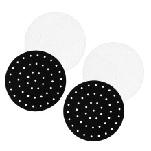 12 Pcs Reusable Air Fryer Mats Steamer Liners Baking Mats