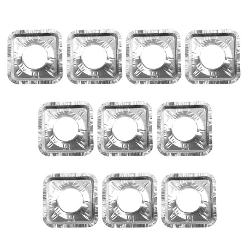 30Pcs 3 Sets Aluminum Foil Stove Burner Covers Kitchen Square