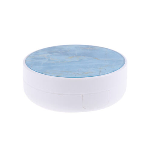 3 Pcs Lenses Case Marble Pattern Portable Holder For Home And