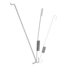 3Pièces Kit Ressort Rappel Accélérateur Acier Dur Argenté