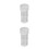 2 Pcs Strainer Screen Anti Static Oil Tank Filter Plastic White 8