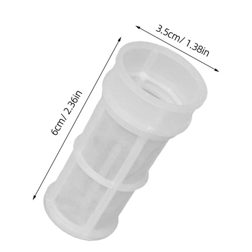 2 Pcs Strainer Screen Anti Static Oil Tank Filter Plastic White 2