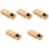 5Pcs Bamboo Hard Shell Glasses Case For Travel And Organization 5