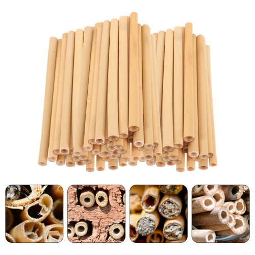 40Pcs Natural Bee Tubes Replacement Inserts For Bee Houses 2