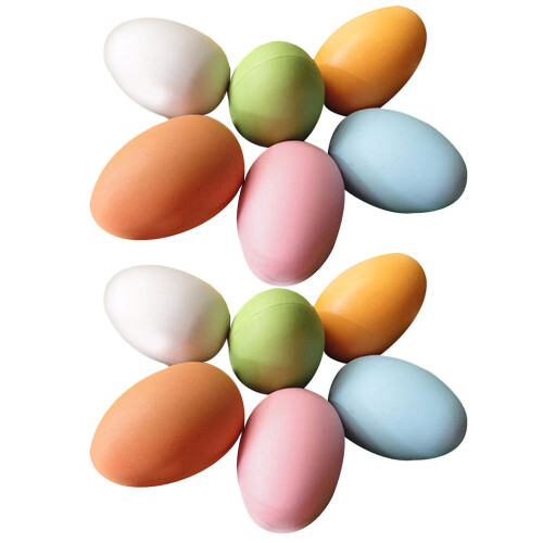 36 Pcs Colorful Plastic Eggs For Easter Decoration And Crafts