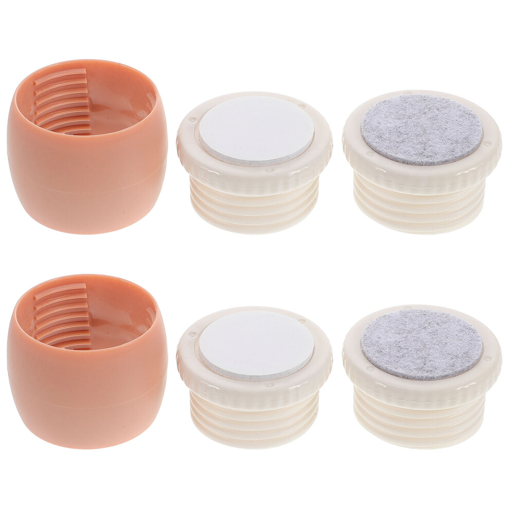 6 Pcs Adjustable Headboard Stoppers Telescopic Bed Support Stabilizer 032265279488