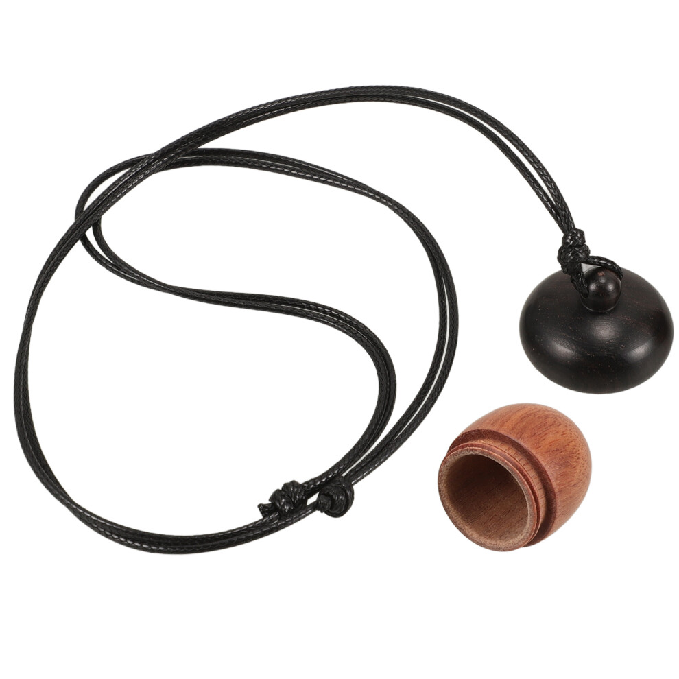 Vaguelly 2Pcs Portable Medicine Organizer Acorn Shape With Lanyard