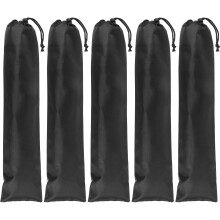 5Pcs Multi-Function Fishing Pole Pouch For Tent Rods And Handheld Bags