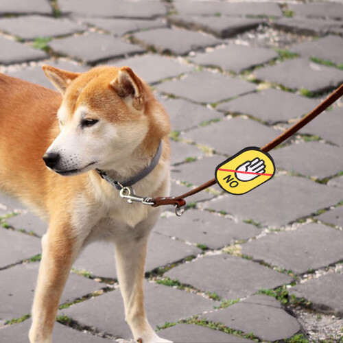 2Pcs Pet Safety Stickers High-Visibility Dog Identification Tags 2