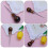 5pcs wooden scratch awls for hand sewing craft tools 7