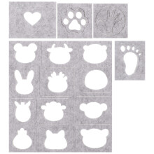 20 Pcs Wool Felting Molds Diy Needle Felting Templates Tools