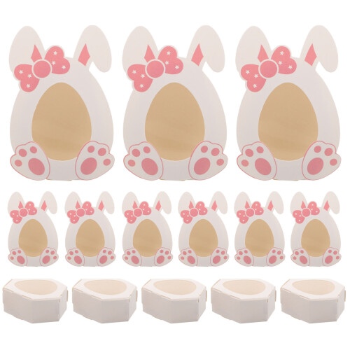 30 Pcs Easter Bunny Candy Boxes Paper Biscuit Storage