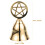 altar bell pentagram handheld for tarot ceremony and divination 3