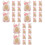 30 Pcs Easter Bunny Candy Boxes Paper Biscuit Storage 5