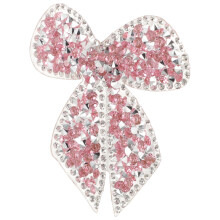 4Pcs Rhinestone Applique Bowknot Iron On Patch For Clothing Decor