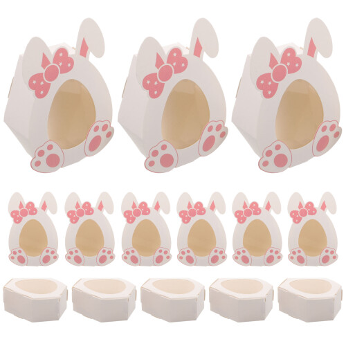 30 Pcs Easter Bunny Candy Boxes Paper Biscuit Storage 1