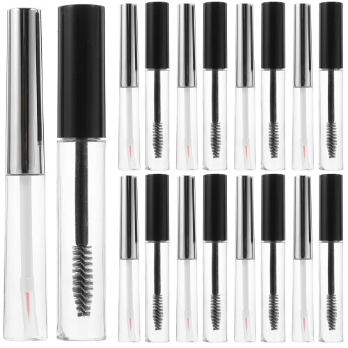 4 Sets 10ml Empty Refillable Mascara Tubes Clear Lip Gloss Containers