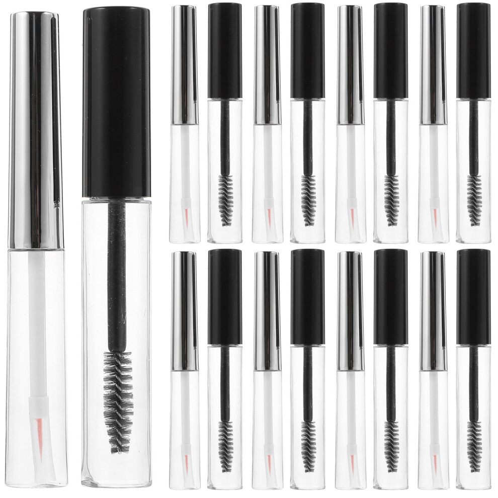 Vaguelly 4 Sets 10Ml Empty Refillable Mascara Tubes Clear Lip Gloss Containers