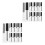4 Sets 10ml Empty Refillable Mascara Tubes Clear Lip Gloss Containers 8