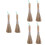 6 Pcs Bamboo Heat-Resistant Pot Brushes For Kitchen Restaurant 6