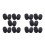 20Pcs Black Microphone Windscreen Sponge Covers for Lapel Headset Mics 9