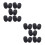 20Pcs Black Microphone Windscreen Sponge Covers for Lapel Headset Mics 8