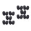 20Pcs Black Microphone Windscreen Sponge Covers for Lapel Headset Mics 10