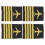 2 Pairs Pilot Uniform Epaulets With Stripes For Cosplay Performance 11