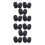 20Pcs Black Microphone Windscreen Sponge Covers for Lapel Headset Mics 7