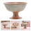 3Pcs Ceramic Footed Fruit Plate Porcelain Dessert Stand Snack Platter 11