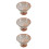 3Pcs Ceramic Footed Fruit Plate Porcelain Dessert Stand Snack Platter 5