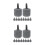 20 Pcs Aquarium Air Stone Bubble Diffuser For Fish Tank Mute 8