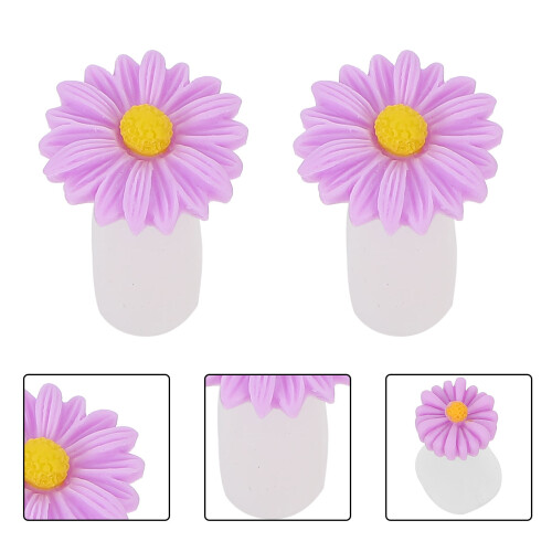 24Pcs Daisy Flower Silicone Toe Separators For Pedicures 1