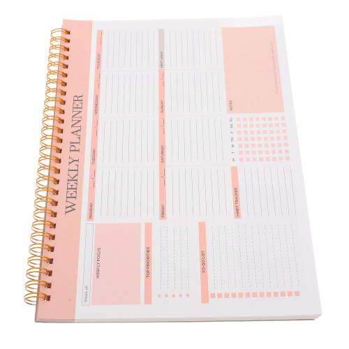 3Pcs Weekly Planner With Spiral Binding B5 Notepad Organizer 2