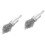 2Pcs Silver Metal Wire Brush Durable Rust Remover Cleaning Tool 6