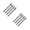 8Pièces Sangles Professionnelles En PVC Noir Pour Roller Ski 8