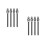 8Pièces Sangles Professionnelles En PVC Noir Pour Roller Ski 6