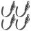 8Pièces Sangles Professionnelles En PVC Noir Pour Roller Ski 3