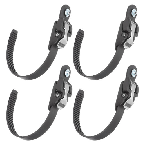 8Pièces Sangles Professionnelles En PVC Noir Pour Roller Ski 2