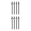 8Pièces Sangles Professionnelles En PVC Noir Pour Roller Ski 10