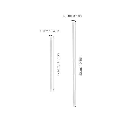 2Pcs Barras Ajustáveis Para De , 29,6cm A 50cm 2