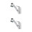 2Pcs Copper Brushed Sink Faucet With Single Handle Pull Down Sprayer 5